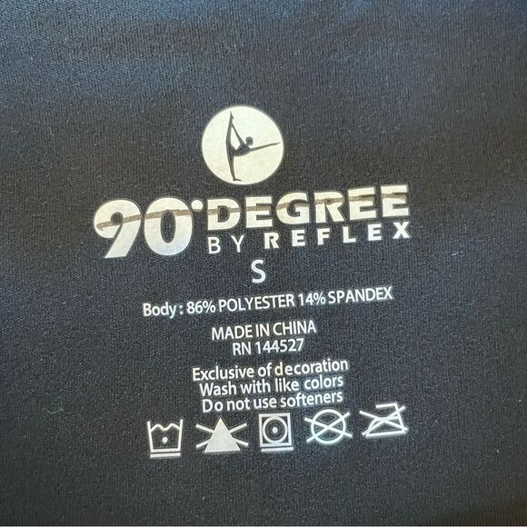 90 Degree by Reflex Leggings Black & Gray - Lot of 3 pairs NWOT Size Small - Picture 4 of 5